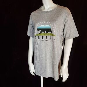 NWT O'Neill Modern Fit Gray Short Sleeve Tee Shirt (M)